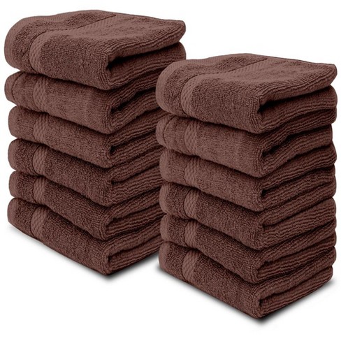 Utopia Towels [12 Pack] Premium Wash Cloths Set (12 x 12 Inches) 100%  Cotton Rin