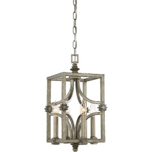 Savoy House Structure 4 - Light Chandelier in  Aged Steel - 1 of 2
