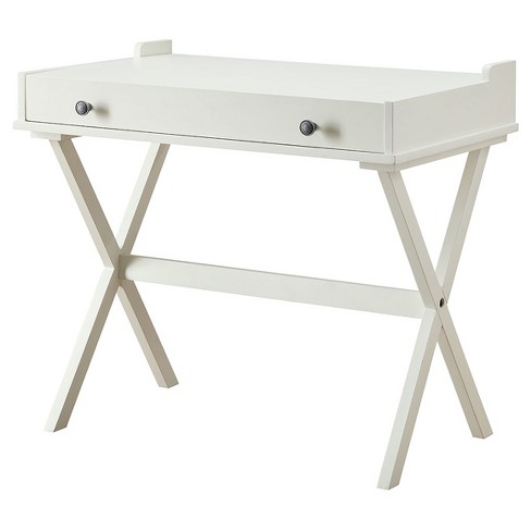 Linnea Flip Top Desk Chair And Table Antique White Carolina