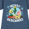 - SpongeBob SquarePants - Merry Beachmas Graphic Short Sleeve Fleece Dress - 2 of 4