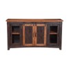 Santa Fe 65" Solid Wood TV Stand Antique Black and Honey - Martin Svensson Home - 2 of 4