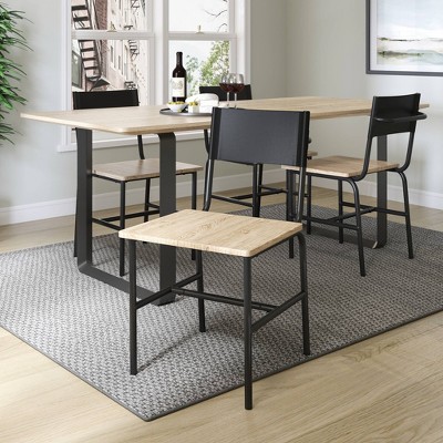 2pk Boulevard Café Dining Chairs Metal and Faux Leather - Sauder