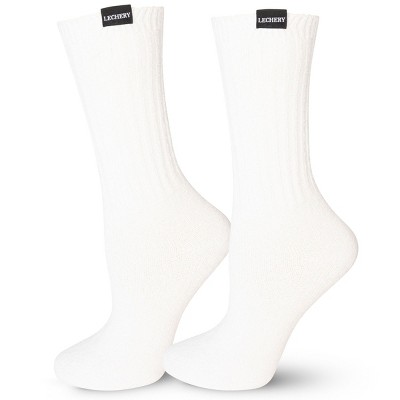LECHERY¬Æ Unisex Plush Lush Socks (1 Pair) - One Size, Ivory