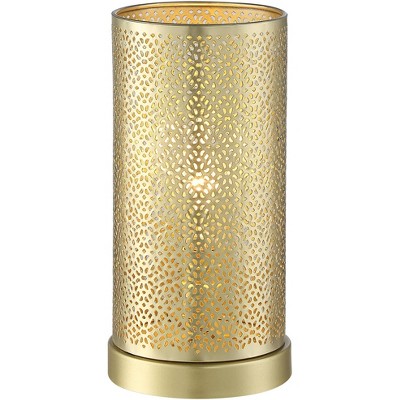 360 Lighting Hamilton Gold Mesh Cylinder Accent Table Lamp