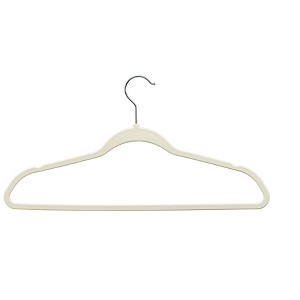 DEILSY Durable Non-Velvet Plastic Hangers, Slim and Space Saving - 1 of 4