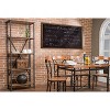 74.25" Lancashire Wood & Metal Bookcase Brown - Baxton Studio: Vintage Industrial Design, Iron X Stretchers - 2 of 3