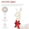 Best Choice Products 3-Piece Rattan Deer Set, Lighted Christmas Outdoor Decoration w/ 360 Lights, Stakes - Brown - 3 of 4