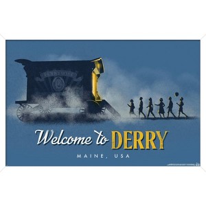 Trends International IT: Welcome to Derry (2025) - Pennywise Wagon Framed Wall Poster Prints - 1 of 4