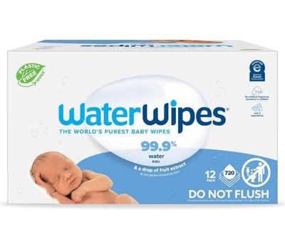 Waterwipes Plastic-free Original Unscented 99.9% Water Based Baby Wipes