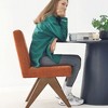 Morgan Upholstered Dining Chairs with Solid Wood Legs (Set of 2) -The Pop Home - 2 of 4