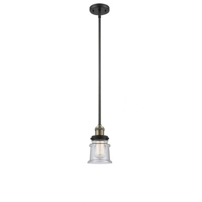 Canton - 1 Light Stem Hung Mini Pendant In Industrial Style-8.5 Inches Tall and 5.25 Inches Wide