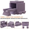 13 Pcs Kids Modular Play Couch, Washable Velvet Covers, Building Fort Sofa Couch Set, Child Sectional Sofa, for Playroom, Living Room - 4 of 4