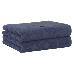 Linum Home Textiles 100% Turkish Cotton Sinemis Circle Design Bath Mats (Set of 2) - 1 of 2