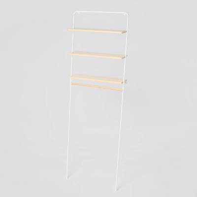 Over the Toilet Storage - Leaning Bathroom Ladder