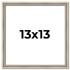 PosterPalooza | Square Classic Modern Silver Picture Frame - UV Acrylic, Foam Board Backing, Hanging Hardware - 2 of 4