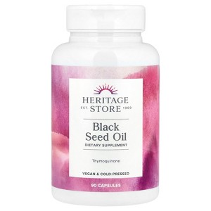 Heritage Store Black Seed Oil, 90 Capsules (650 mg per Capsule) - 1 of 2