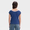 Girls' Short Sleeve Lace Trim T-Shirt - art class™ - 2 of 3