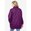 Woman Within Fleece Nylon Reversible Jacket - 3 of 4