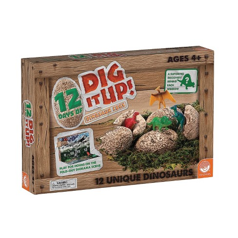 Mindware Countdown Calendar 12 Days Of Dig It Up Dinosaur Discovery Eggs 12 Dig Projects To Excavate Target