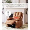 Recliner Chairs with Heat and Massage - 360° Swivel Chair for Adults- Manual Rocking Chair with Cup Holder for Living Room, Bedroom - 4 of 4