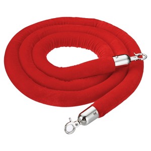 Unique Bargains Hotel Adjustable Velvet Stanchion Rope with Snap Hooks - 1 of 4