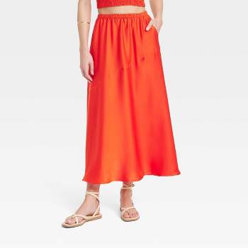 Women's Maxi A-Line Slip Skirt - A New Day™