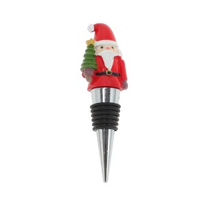 Unique Bargains Santa Claus Bottle Stopper Zinc Alloy Resin Silicone 1Pc - 1 of 3