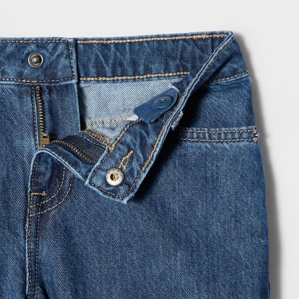 Jeans de tiro medio de pierna recta para niñas - Cat & Jack™ 5