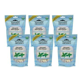 Yumearth Organic Wild Peppermint Mint Drops - Case of 6/3.3 oz