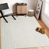 Washable Modern Plaid Printed Rug Non Slip Low Pile Rug Soft Contemporary Throw Floor Cover Foldable Indoor Carpet for Living Room Bedroom - 4 of 4