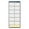 Recycled Reversible Yearly Wall Planner, 60 x 26, White/Blue/Yellow Sheets, 12-Month (Jan to Dec): 2025 - 2 of 3