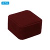 Unique Bargains Velvet Cloth Elegant Design Double Slot Jewelry Holder 2 Pcs - 3 of 4