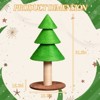 SEVOBAL Pet Tower Christmas Tree Cat Scratcher, Cat Scratching Post for Indoor Cats Cat Scratching Tree Cat Scratch Tower, Green, 15.7"*15.7"*31.5" - 3 of 4
