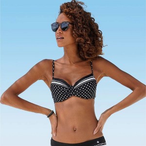 Women's Dotted Underwire Bikini Swimsuit Top - LASCANA - 1 of 4