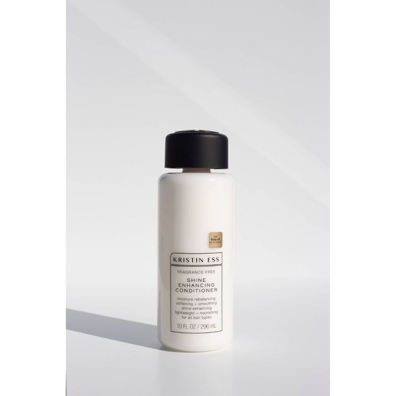Kristin Ess Fragrance Free Shine Enhancing Conditioner for Dry Damaged Hair, Vegan and Sulfate Free - 10 fl oz, 4 of 8