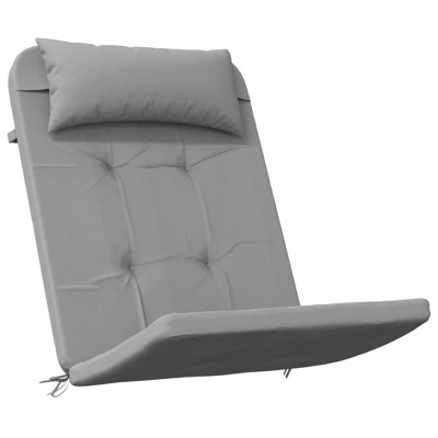 vidaXL Adirondack Chair Cushions Set of 2 - Gray Oxford Fabric - Indoor & Outdoor Use - Comfortable Foam Fiber Filling