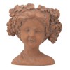 VisioGear Visage Head Bust Planter, Home Wall Planter, Modern Design for Indoor and Outdoor Spaces, Brown, 7.9"*3.9"*9.1" - 2 of 4