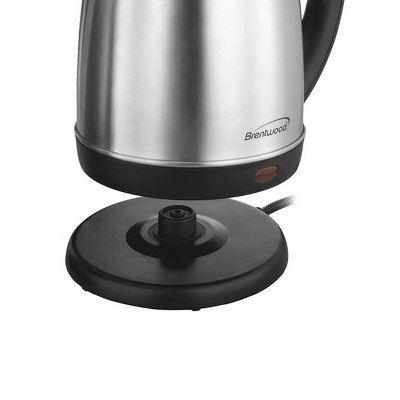 Brushed Stainless Steel 1.2 Quart Cordless Electric Tea Kettle