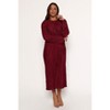 Tannikah Plisse Midi Dress - Ruby Wine S - 4 of 4