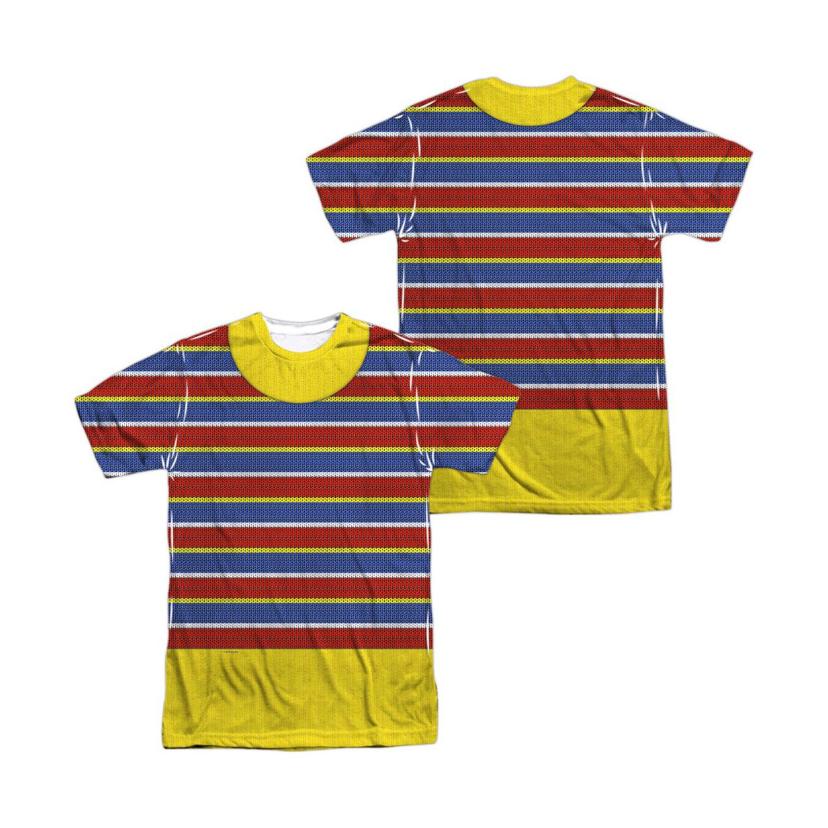 Popfunk Sesame Street Ernie Front-Back Print Adult Sublimated Halloween Costume T-Shirt