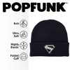Superman 2025 New Logo White Knit Beanie for Men and Women, Navy - 2 of 4