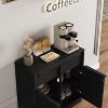 Coucheta 31.5 Inch Sideboard Buffet Cabinet with 2 Drawers, Modern Storage Cabinet for Kitchen Dining Living Room - 4 of 4