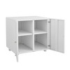 Vynxaria Home Office Printer Stand - Multifunctional Utility Storage Cabinets with Wheels and Adjustable Shelves - 3 of 4