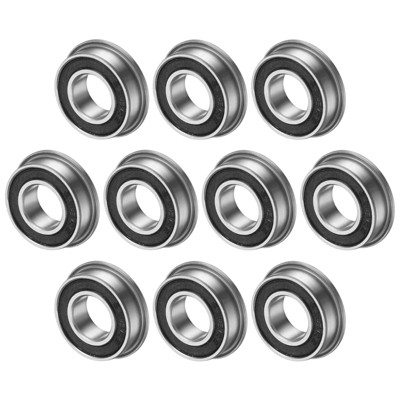 Unique Bargains Chrome Steel Rubber Shielded Flanged Ball Bearing