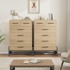 6 Drawer Dresser for Bedroom, 46.6" Tall Freestanding Wooden Chest, Closet Storage Organizer for Living Room, Hallway, or Entryway - 3 of 4