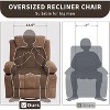Coucheta 360° Swivel Rocking Recliner Chair with Heat Massage, USB Charging & Cup Holders - 4 of 4