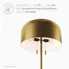 Modway Avenue Floor Lamp – Adjustable Standing Lamp with Dual Metal Dome Shades and E26 Bulb Compatibility - 3 of 4