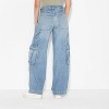 Women's Mid Rise Wide Leg Cargo Jeans - Wild Fable™ - 3 of 3