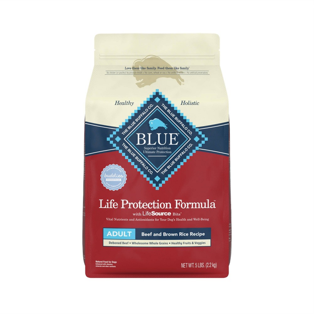 Blue Buffalo Life Protection Beef & Brown Rice Recipe Adult Dry Dog Food - 5lbs