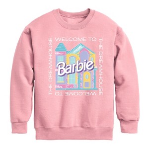 Boys' - Barbie - Welcome To The Dreamhouse Graphic Long Sleeve Fleece Sweatshirt - 1 of 4